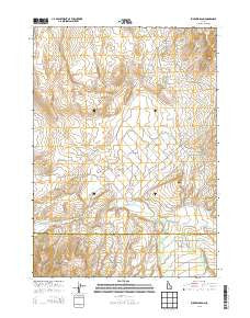 Buckskin Basin Idaho Current topographic map, 1:24000 scale, 7.5 X 7.5 Minute, Year 2013