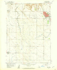 Buhl Idaho Historical topographic map, 1:24000 scale, 7.5 X 7.5 Minute, Year 1958