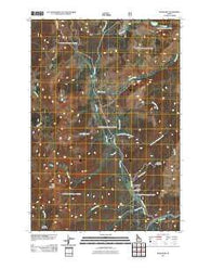Burgdorf Idaho Historical topographic map, 1:24000 scale, 7.5 X 7.5 Minute, Year 2011