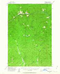Burgdorf Idaho Historical topographic map, 1:62500 scale, 15 X 15 Minute, Year 1956