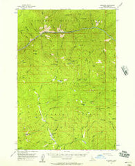 Burgdorf Idaho Historical topographic map, 1:62500 scale, 15 X 15 Minute, Year 1956