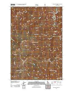 Burgdorf Summit Idaho Historical topographic map, 1:24000 scale, 7.5 X 7.5 Minute, Year 2011