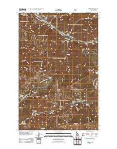 Burke Idaho Historical topographic map, 1:24000 scale, 7.5 X 7.5 Minute, Year 2011