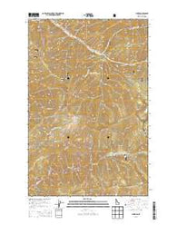 Burke Idaho Current topographic map, 1:24000 scale, 7.5 X 7.5 Minute, Year 2013