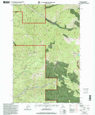 Burke Idaho Historical topographic map, 1:24000 scale, 7.5 X 7.5 Minute, Year 1996
