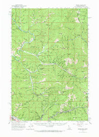 Burke Idaho Historical topographic map, 1:62500 scale, 15 X 15 Minute, Year 1957