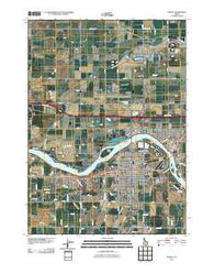 Burley Idaho Historical topographic map, 1:24000 scale, 7.5 X 7.5 Minute, Year 2010