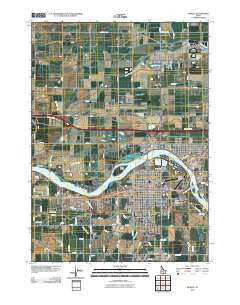 Burley Idaho Historical topographic map, 1:24000 scale, 7.5 X 7.5 Minute, Year 2010