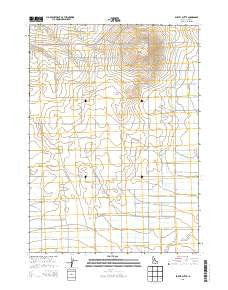 Burley Butte Idaho Current topographic map, 1:24000 scale, 7.5 X 7.5 Minute, Year 2013