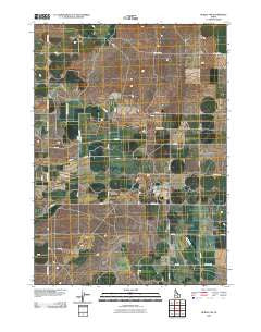 Burley NW Idaho Historical topographic map, 1:24000 scale, 7.5 X 7.5 Minute, Year 2010