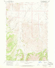 Burnt Creek Idaho Historical topographic map, 1:24000 scale, 7.5 X 7.5 Minute, Year 1967