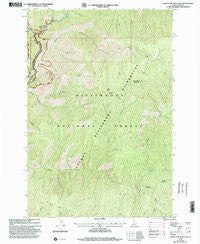 Burnt Strip Mountain Idaho Historical topographic map, 1:24000 scale, 7.5 X 7.5 Minute, Year 1998