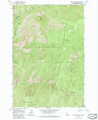 Burnt Strip Mtn Idaho Historical topographic map, 1:24000 scale, 7.5 X 7.5 Minute, Year 1966