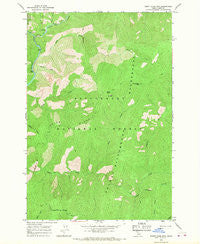 Burnt Strip Mtn Idaho Historical topographic map, 1:24000 scale, 7.5 X 7.5 Minute, Year 1966