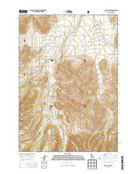 Burnt Creek Idaho Current topographic map, 1:24000 scale, 7.5 X 7.5 Minute, Year 2013