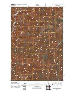 Burnt Strip Mountain Idaho Historical topographic map, 1:24000 scale, 7.5 X 7.5 Minute, Year 2011