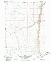 Buster Butte Idaho Historical topographic map, 1:24000 scale, 7.5 X 7.5 Minute, Year 1979