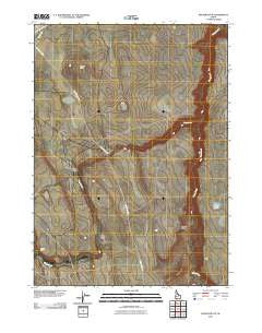Buster Butte Idaho Historical topographic map, 1:24000 scale, 7.5 X 7.5 Minute, Year 2010