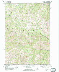 Buttercup Mtn Idaho Historical topographic map, 1:24000 scale, 7.5 X 7.5 Minute, Year 1970