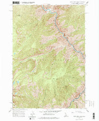 Butts Creek Point Idaho Historical topographic map, 1:24000 scale, 7.5 X 7.5 Minute, Year 1962