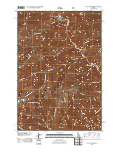 Butts Creek Point Idaho Historical topographic map, 1:24000 scale, 7.5 X 7.5 Minute, Year 2011