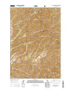 Butts Creek Point Idaho Current topographic map, 1:24000 scale, 7.5 X 7.5 Minute, Year 2013