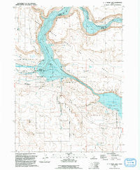 C.J. Strike Dam Idaho Historical topographic map, 1:24000 scale, 7.5 X 7.5 Minute, Year 1992