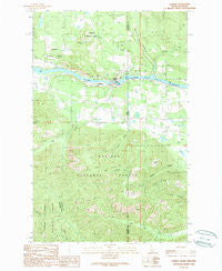 Cabinet Idaho Historical topographic map, 1:24000 scale, 7.5 X 7.5 Minute, Year 1989