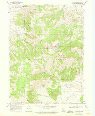 Cache Peak Idaho Historical topographic map, 1:24000 scale, 7.5 X 7.5 Minute, Year 1968