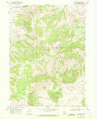 Cache Peak Idaho Historical topographic map, 1:24000 scale, 7.5 X 7.5 Minute, Year 1968