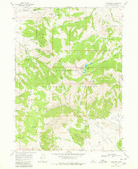 Cache Peak Idaho Historical topographic map, 1:24000 scale, 7.5 X 7.5 Minute, Year 1968
