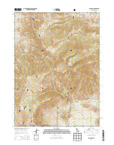 Cache Peak Idaho Current topographic map, 1:24000 scale, 7.5 X 7.5 Minute, Year 2013