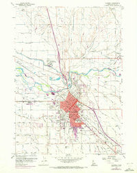 Caldwell Idaho Historical topographic map, 1:24000 scale, 7.5 X 7.5 Minute, Year 1958