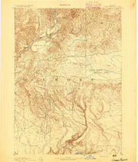 Camas Prairie Idaho Historical topographic map, 1:125000 scale, 30 X 30 Minute, Year 1892