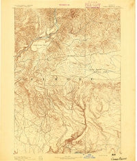 Camas Prairie Idaho Historical topographic map, 1:125000 scale, 30 X 30 Minute, Year 1892