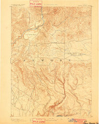 Camas Prairie Idaho Historical topographic map, 1:125000 scale, 30 X 30 Minute, Year 1893