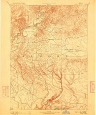 Camas Prairie Idaho Historical topographic map, 1:125000 scale, 30 X 30 Minute, Year 1893