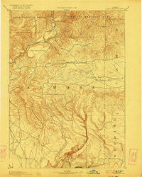 Camas Prairie Idaho Historical topographic map, 1:125000 scale, 30 X 30 Minute, Year 1893