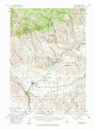 Cambridge Idaho Historical topographic map, 1:62500 scale, 15 X 15 Minute, Year 1957