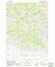 Cannonball Mountain Idaho Historical topographic map, 1:24000 scale, 7.5 X 7.5 Minute, Year 1986