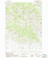 Cannonball Mountain Idaho Historical topographic map, 1:24000 scale, 7.5 X 7.5 Minute, Year 1986
