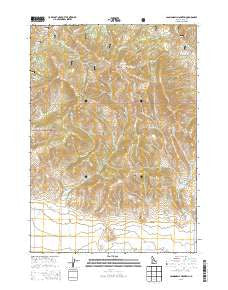 Cannonball Mountain Idaho Current topographic map, 1:24000 scale, 7.5 X 7.5 Minute, Year 2013
