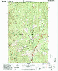 Canuck Peak Montana Historical topographic map, 1:24000 scale, 7.5 X 7.5 Minute, Year 1996