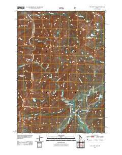 Cape Horn Lakes Idaho Historical topographic map, 1:24000 scale, 7.5 X 7.5 Minute, Year 2011