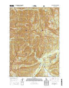Cape Horn Lakes Idaho Current topographic map, 1:24000 scale, 7.5 X 7.5 Minute, Year 2013