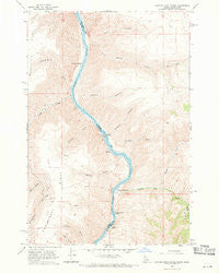 Captain John Rapids Idaho Historical topographic map, 1:24000 scale, 7.5 X 7.5 Minute, Year 1968