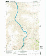 Captain John Rapids Idaho Historical topographic map, 1:24000 scale, 7.5 X 7.5 Minute, Year 1968