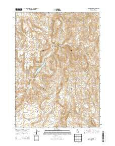 Captain Butte Idaho Current topographic map, 1:24000 scale, 7.5 X 7.5 Minute, Year 2013