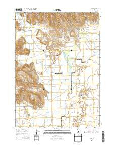 Carey Idaho Current topographic map, 1:24000 scale, 7.5 X 7.5 Minute, Year 2013