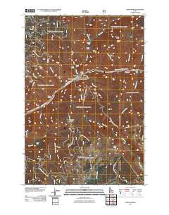 Carey Dome Idaho Historical topographic map, 1:24000 scale, 7.5 X 7.5 Minute, Year 2011